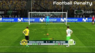 Borussia Dortmund vs Wolfsburg  Penalty Shootout  PES 2017 Gameplay PC [upl. by Alaric]