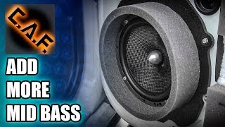 How to Add Mid Bass  Build Custom Speaker Adapters CarAudioFabrication [upl. by Lyndel]