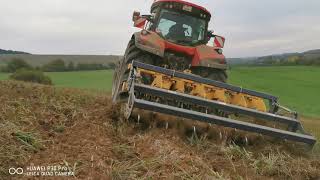 Mccormick x8680 VTDrive with Dondi deepener Topcom on a very large side tilt no RTK [upl. by Meara]