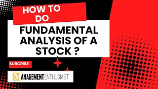 How to do Fundamental Analysis of A Stock [upl. by Alol]