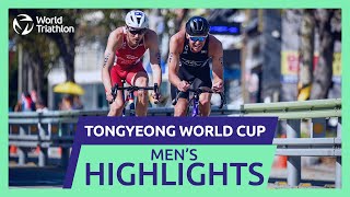 Race Highlights  2024 TONGYEONG WORLD TRIATHLON CUP  Men [upl. by Ahcilef]