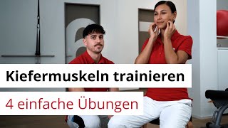 Kiefermuskel stärken und entspannen  4 Übungen für Zuhause gegen Verspannungen und Schmerzen [upl. by Alinna679]