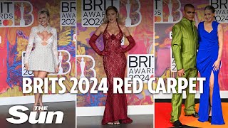 Brit Awards 2024 British stars glam up for biggest music night of the year [upl. by Biddie]