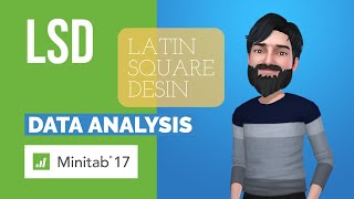 Latin Square Design LSDesign  Data Analysis in Minitab 17  DR RIZWAN MAQBOOL [upl. by Abercromby]