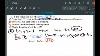 Arithmetic sequence explaining [upl. by Kunz]