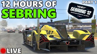 iRacing  12 Hours Of Sebring Part 1 [upl. by Aber119]