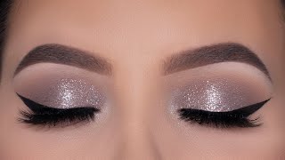 Soft and Easy Sparkly Eye Makeup Tutorial  Cool Toned Eye Makeup [upl. by Sukramal133]