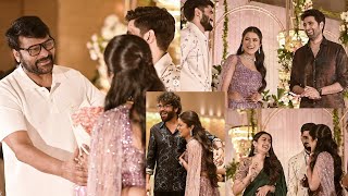 TFI Celebs Attends at Designer Shravya Varma  Srikanth Kidambi Wedding Reception  Chiranjeevi  FT [upl. by Annayad]