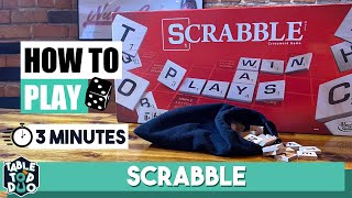 How to Play Scrabble in 3 Minutes Scrabble Boardgame Rules [upl. by Pember]