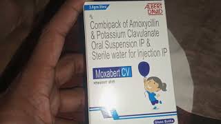 Combipack of amoxicillin and potassium clavulanate oral suspension ip amp sterile water Uses in Hindi [upl. by Ilrac444]