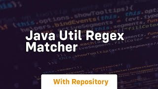 java util regex matcher [upl. by Jestude]