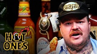 Matty Matheson Turns Into a Motivational Speaker Eating Spicy Wings  Hot Ones [upl. by Carnes]