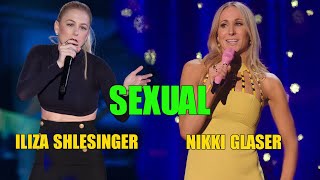 Iliza Shlesinger vs Nikki Glaser talk about Darkest S E X Secrets [upl. by Settle715]