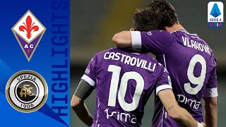 Fiorentina 30 Spezia  Fiorentina take all 3 points in their tie against Spezia  Serie A TIM [upl. by Petite]