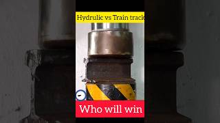 Hydtulic vs train track experiment hydraulictechnology businessidea hydraulicmachine experiment [upl. by Ally]