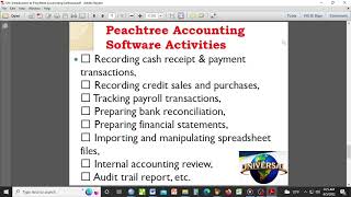 Peachtree Accounting Software Introduction [upl. by Jp]