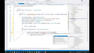 Send Email using MimeKit and MailKit Package [upl. by Penman]