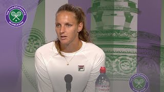 Karolina Pliskova Wimbledon 2019 Second Round Press Conference [upl. by Fira]