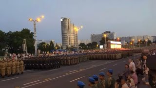 Belarus Anthem  2024 Rehearsals for Minsk Independence Day Parade  June 29th [upl. by Astera]