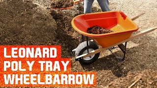 Poly Tray Wheelbarrow with Flat Free Tire The perfect mix of strength and maneuverability [upl. by Lenssen]