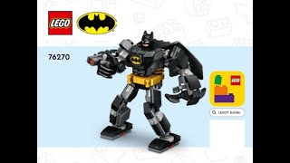 Building instructions for 76270 Batman™ Mech Armour LEGO® DC Comics [upl. by Richie]