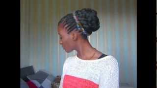 How i style box braidsMa coiffure avec nattes [upl. by Eiwoh]