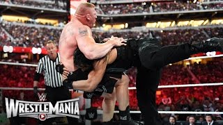 Roman Reigns vs Brock Lesnar  WWE World Heavyweight Championship Match WrestleMania 31 [upl. by Draw813]