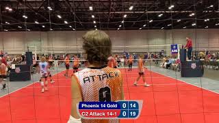 C2 Attack 141 vs Phoenix 14 Gold at AAU Championships 07062024  Day 3 [upl. by Kemble832]