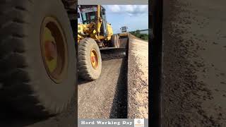 Hard Working Day 33 Road Plaining Process [upl. by Adehsar]