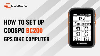 How to set up COOSPO BC200 GPS bike computer [upl. by Eneladgam426]