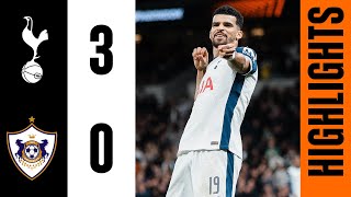 Tottenham Hotspur 30 Qarabag  Europa League Highlights  Johnson Sarr and Solanke goals [upl. by Iaka]