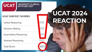 2024 UCAT Score Results Reaction  Marshel [upl. by Llertnahs]