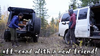 OffRoad Adventure with a New Friend  Van Life Yukon [upl. by Elleynod]