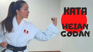 🥋 Kata Heian Godan  Karate Shotokan [upl. by Wilkison991]