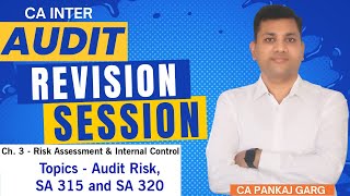 Ch 3  Risk Assessment amp Internal Control Revision Session Part  I  CA Pankaj Garg [upl. by Azyl]