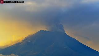 Nov 1 2024 Significant Eruption of Popocatépetl Volcano Mexico in 4K Ultra HD [upl. by Nirrat]