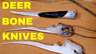 Make a Deer Bone Knife [upl. by Ylicec]