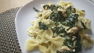 Farfalle Salmone e Spinaci Pasta mit Lachs und Spinat [upl. by Averyl]