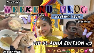 eid weekend vlog 🫶🏻✨… yeah now I’m tiredlol 😭 productive 🤭 ehm ig  aleen k 😙💋 [upl. by Norac419]