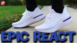 Nike Epic React Flyknit Review Is It the Most Comfortable Shoe Out [upl. by Ehlke]