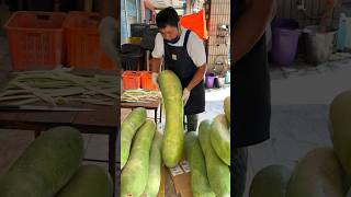 The Most Unique Long Fruit  Winter Melon Cutting Skills in Taiwan [upl. by Attenweiler668]