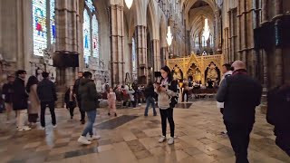 Westminster Abbey walking tour February 2024 London [upl. by Eirahs950]