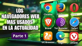 Los NAVEGADORES WEB más usados en la actualidad Google Chrome Firefox Opera Safari EdgeParte 1 [upl. by Idnahr]