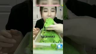 LINK IN DISCRIPTIONOnLy BiTeS 🥶🧊 PREVIEW OF MATCHA ICE COLLECTION💚 mukbang ice satisfying asmr [upl. by Hebert]