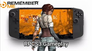 Remember Me Legion Go Gameplay  RPCS3 Emulator [upl. by Ymrots]