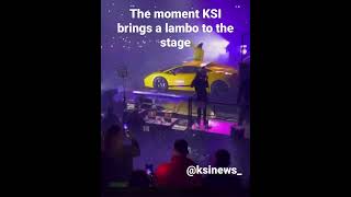 When KSI brought a LAMBORGHINI to the stage and performed [upl. by Meador201]