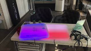 Plexiglas 30MM mit LED RGB Pixel ws2812 [upl. by Ahtelat]