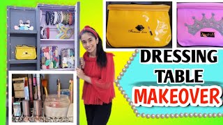 Dressing Table Makeover  Tour  Dressing Table Organization kiya  Riyas Amazing World [upl. by Antonia415]