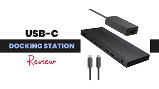 WAVLINK USBC Docking Station for 3 Monitors USBC Dock for LenovoHP  Docking Station Review [upl. by Aehsat]