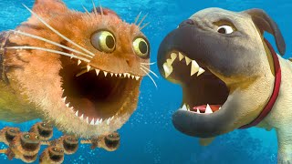 NEW CAT FISH FAMILY vs GIANT DOG FISH  Feed and Grow Fish  Part 152  Pungence [upl. by Nnylear]